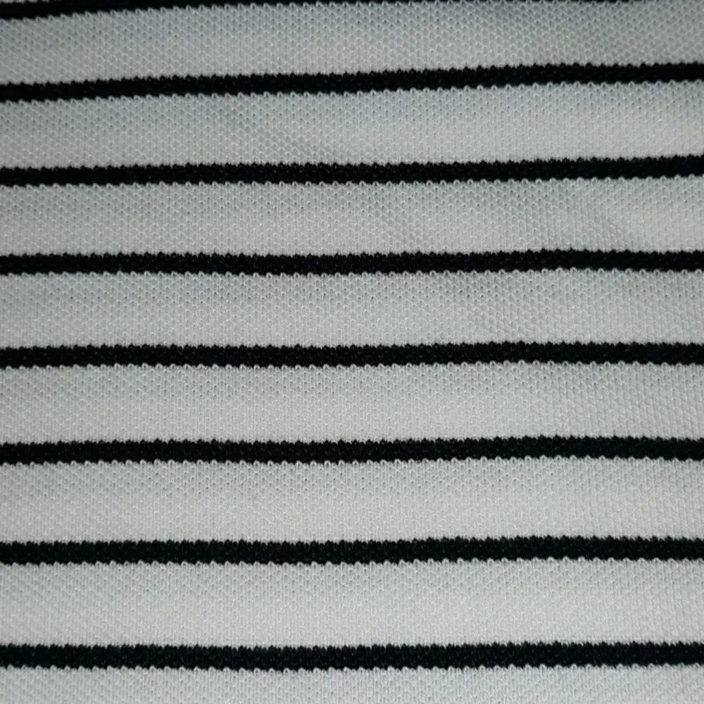 NWT Adidas Golf Climalite‎ Striped Zip Neck Shirt L